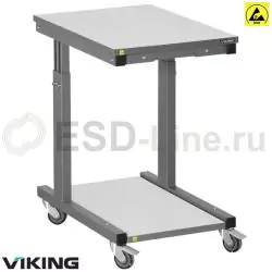 VKG ПС-07 Комфорт ESD, Стол подкатной (710x515 мм), антистатический, Viking