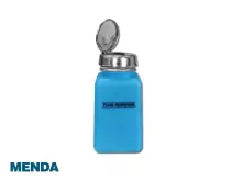 MENDA 35594, Антистатическая емкость с дозатором One-Touch Pump (Flux Remover, синий, 180 мл)