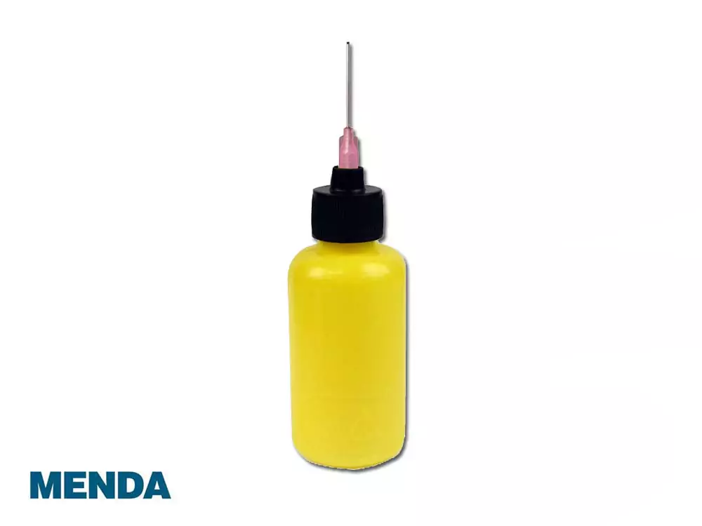 MENDA 35573, Антистатическая емкость с дозатором для флюса (18 GA, желтый, 60 мл)