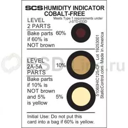 SCS 51060HIC125-CF, Индикаторы влажности (3 знач., 125шт./упак.), SCS