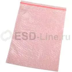 Пакет антистатический, розовый, пузырчатый c клапаном, DescoEurope (DESCO)