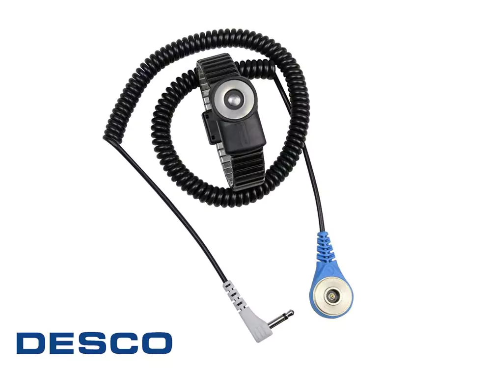 Desco, Антистатический браслет, с проводом, MagSnap 360™, двухконтурный