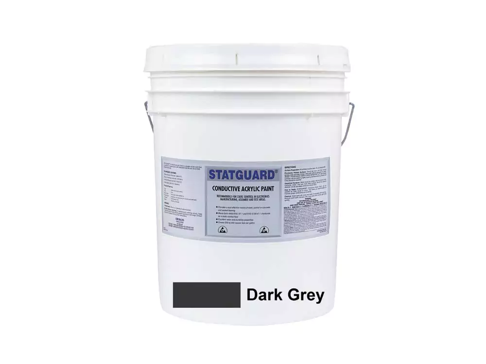 Vermason 210221, Антистатическая краска Statguard®, токопроводящая, акриловая, латексная, цвет серый, упаковка 19 л