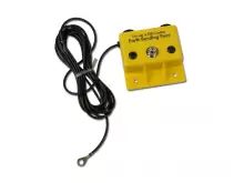 VERMASON 231380, Коробка для заземления (желтый, 1Х10мм кнопка, 2Х4 мм гнездо, 1МОм)