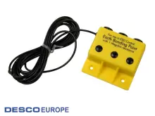 DescoEurope 231400, Коробка для заземления (желтый, 3Х4 мм разъем под штекер, 1МОм)