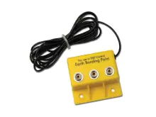 VERMASON 231395, Коробка для заземления (желтый, 3Х10мм кнопка, 0 МОм)