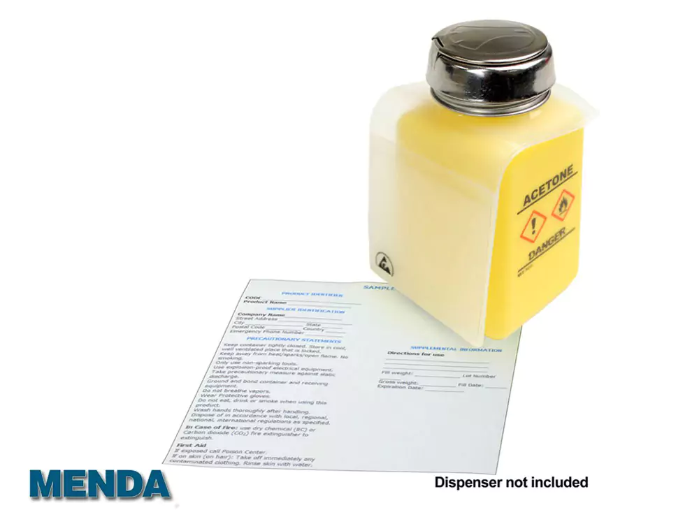 MENDA 35393, Бирка (этикетка) антистатическая для бутылки (10шт./упак.)