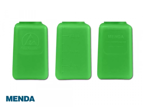 MENDA 35274, Антистатическая емкость с дозатором One-Touch Pump ("Ацетон", зел., 180 мл)
