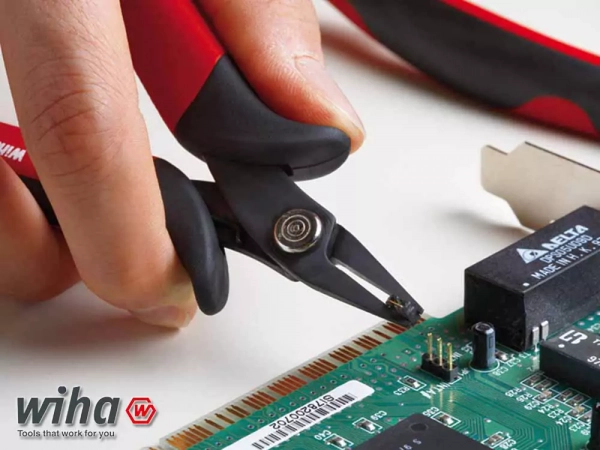 WIHA 26813, Бокорезы Electronic, с пружиной для удержания проволоки, серия Z40103