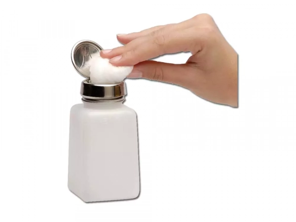 MENDA 35283, Антистатическая емкость с дозатором One-Touch Pump (синий, 180 мл)