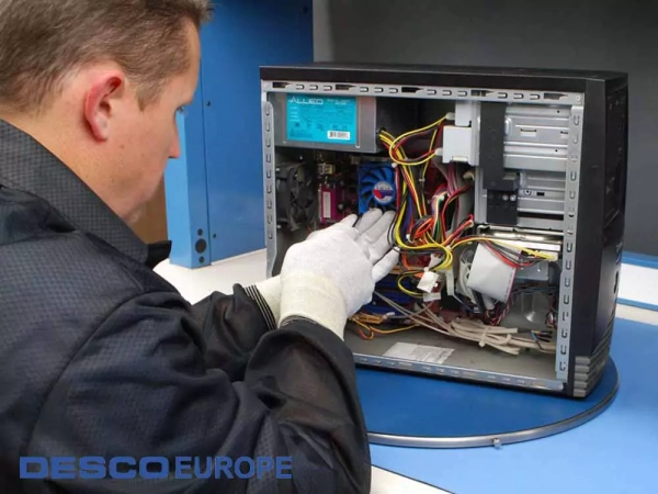 Desco Europe 237193, Антистатический поворотный стол Gyro-Stat® (390 мм, синий)