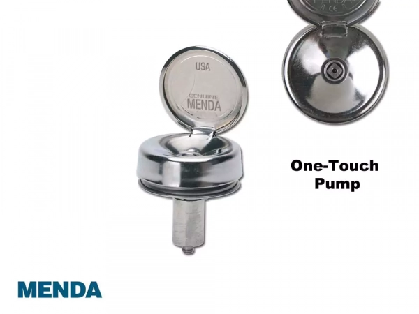 MENDA 35270, Антистатическая емкость с дозатором One-Touch Pump (оранжевый, 180 мл)