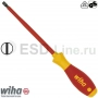 WIHA 00824, Отвертка SoftFinish electric, шлицевая, SL4.5x125 мм, VDE и GS, серия 320N
