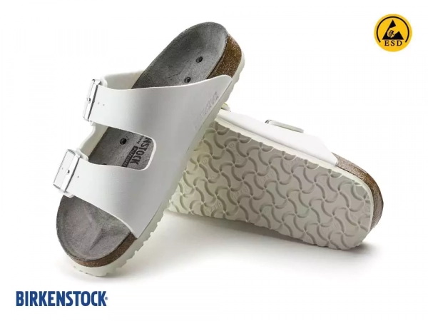 Birkenstock Arizona ESD, Антистатические сандалии, белые