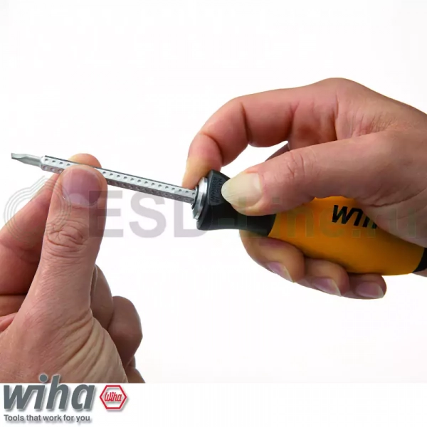 WIHA 31496, SYSTEM 6, Рукоятка SoftFinish-telescopic ESD, серия 284ESD