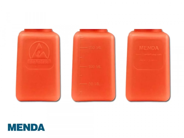 MENDA 35272, Антистатическая емкость с дозатором One-Touch Pump ("IPA", оранж., 180 мл)