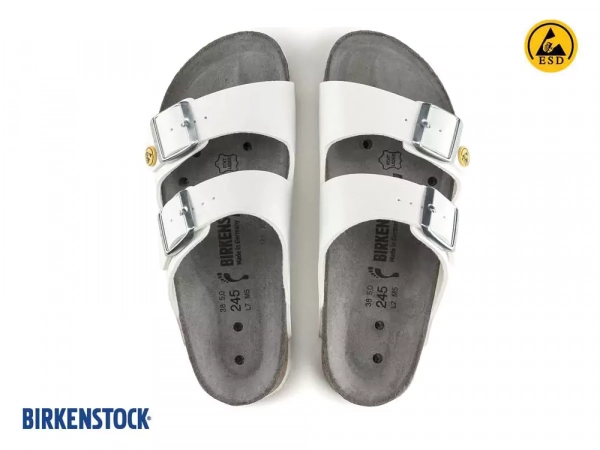 Birkenstock Arizona ESD, Антистатические сандалии, белые