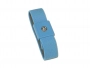 DescoEurope 229710, Антистатический браслет тканевый (голубой, кнопка 4 мм)